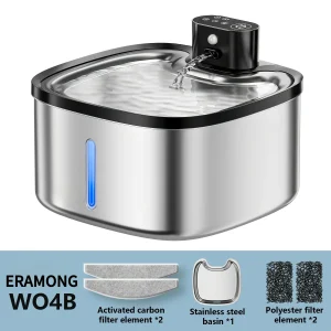 Stainless Steel Wireless Smart Cat Water Fountain